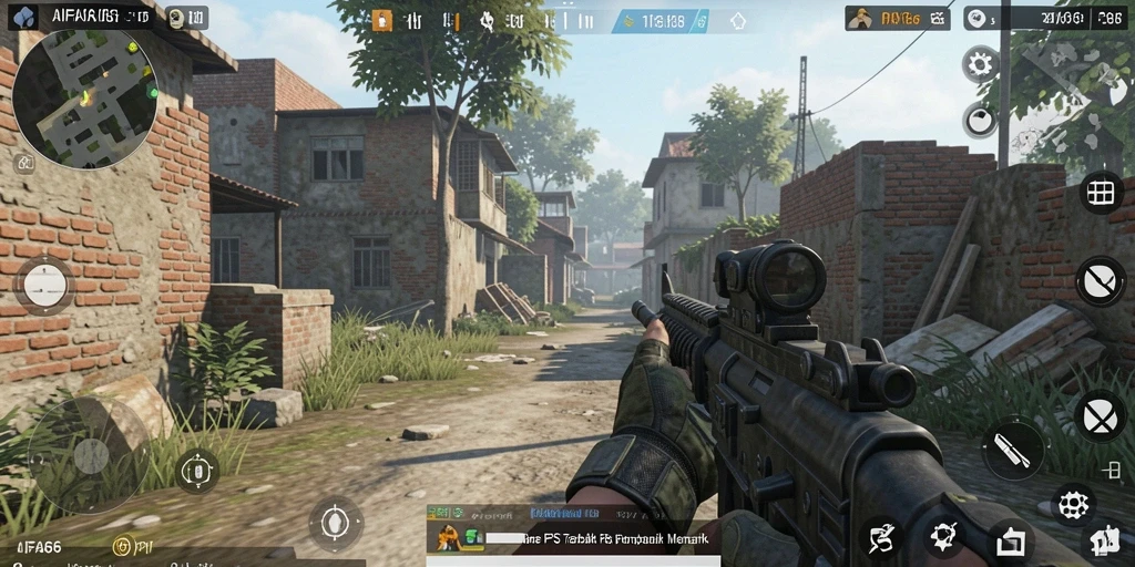 Tangkapan layar AIFA66 yang menunjukkan aksi intense dalam gameplay FPS.