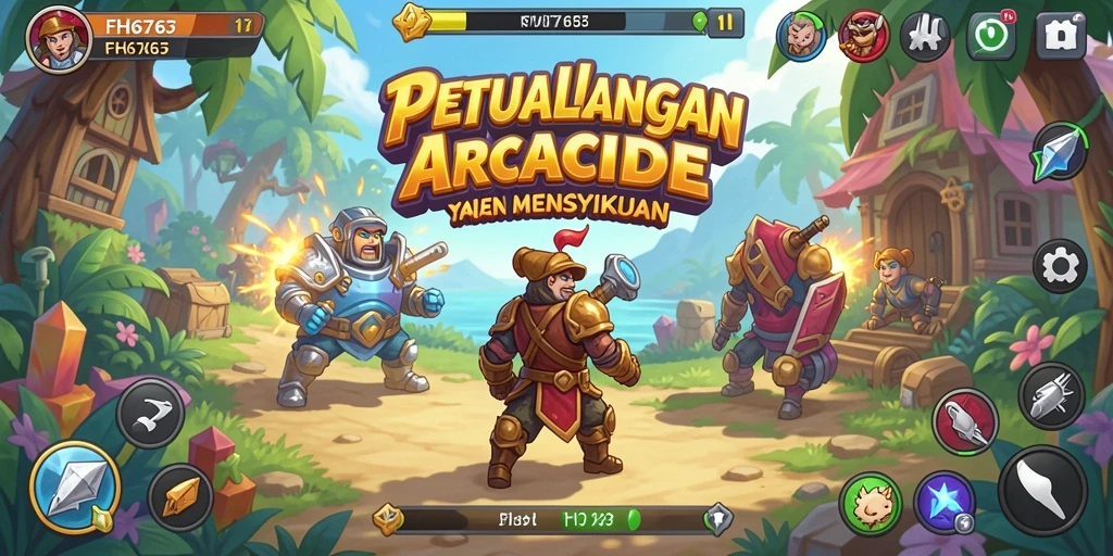 Tampilan gameplay FH6767 yang seru dan dinamis dalam genre Arcade.