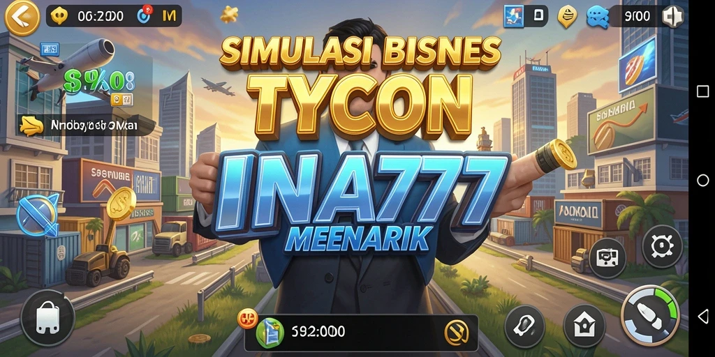 Tampilan menarik dari gameplay <strong>INA777</strong> saat mengelola bisnis Tycoon.