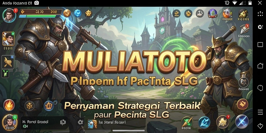 Screenshot utama gameplay MULIATOTO dengan aksi strategi mendebarkan.