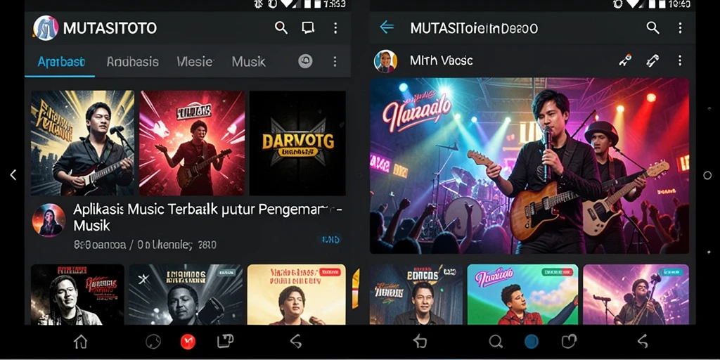 Screenshot gameplay menunjukkan pengalaman bermain musik yang interaktif dan menyenangkan.