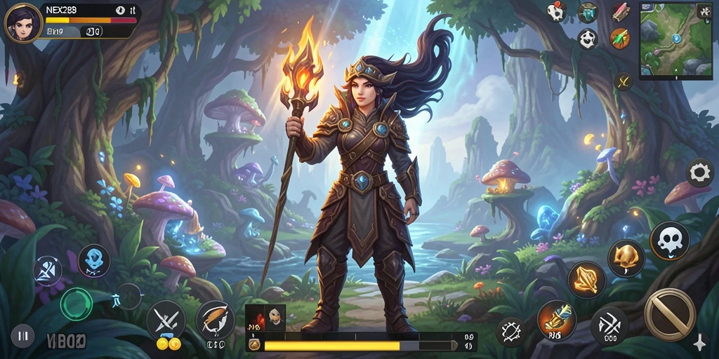 Tampilan dinamis dari gameplay RPG di NEX288 yang menakjubkan.