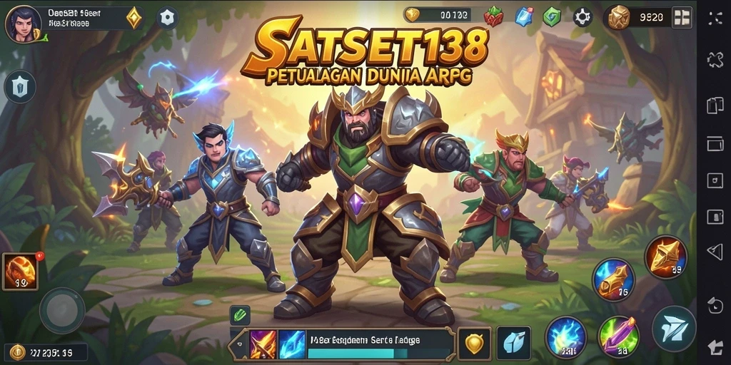 Tampilan gameplay mendebarkan di SATSET138 dengan aksi pertarungan yang intens.