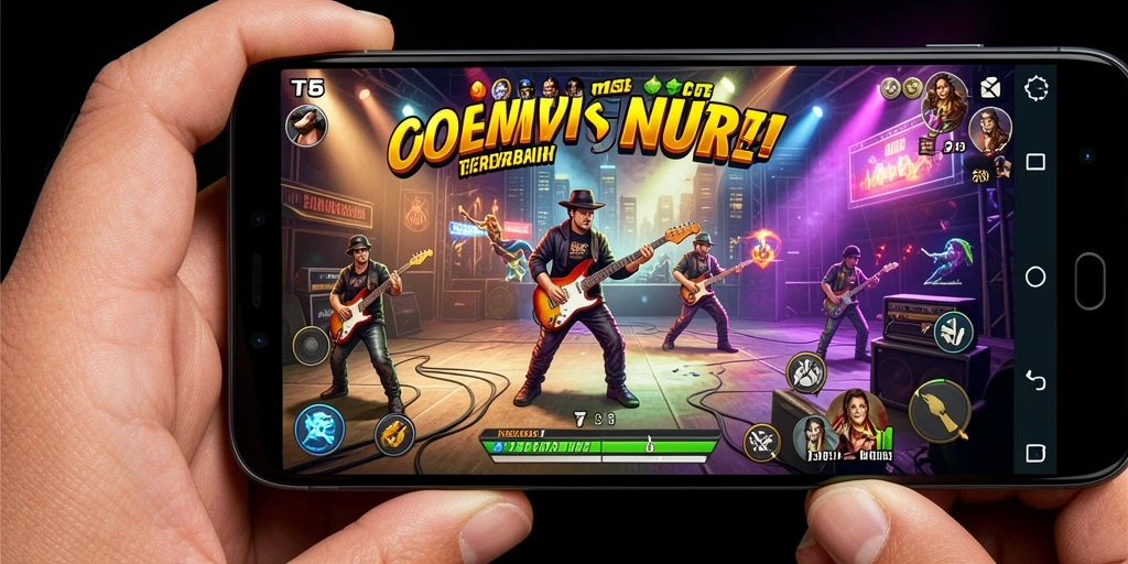 Screenshot gameplay T6 menampilkan pengalaman bermain musik yang menyenangkan.