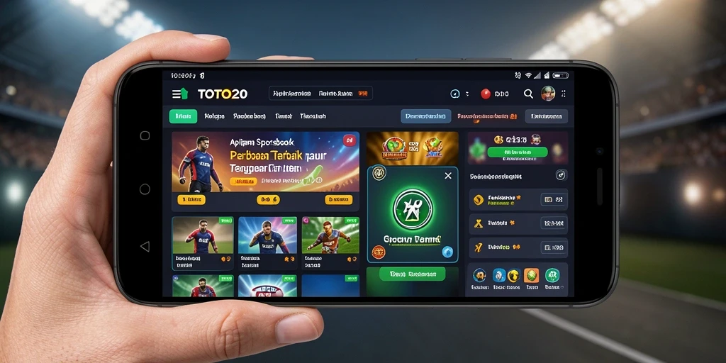 Screenshot gameplay TOTO20 menampilkan taruhan olahraga yang menarik.