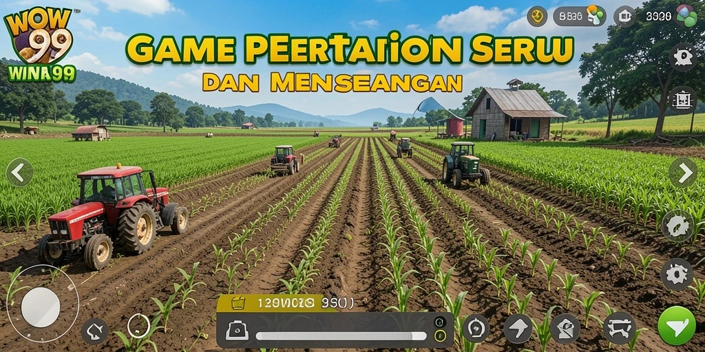 Screenshot gameplay WOW99 menampilkan lahan pertanian yang indah.